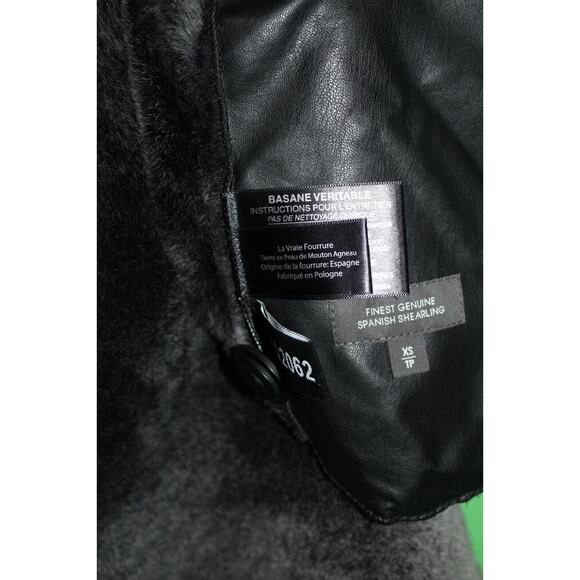 HSO Canada Saks Fur Salon Zzghetti Genuine Spanish Shearling Coat XS 41602062 - Picture 4 of 10